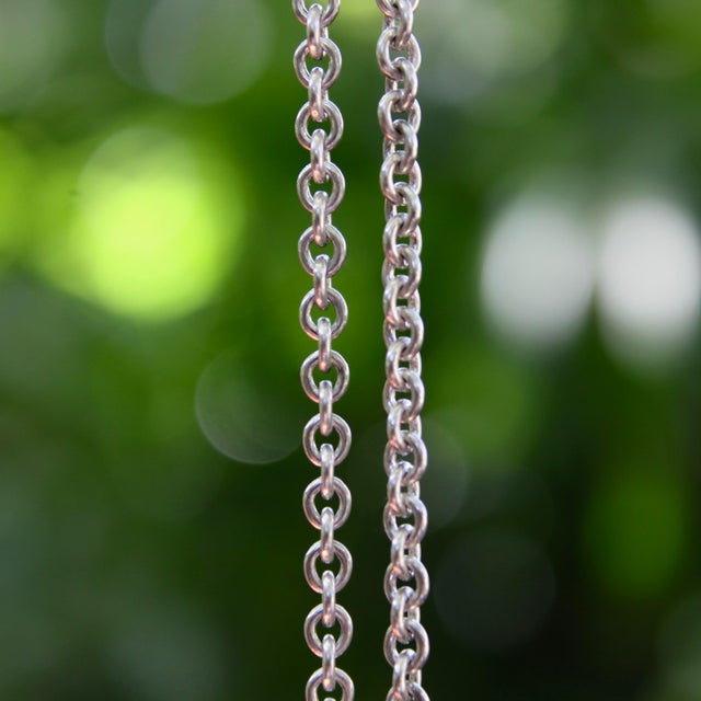 Vintage Sterling Silver Brother Wolf 34” Chain For Sale In Los Angeles - Image 6 of 7