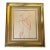1940’s Original Abstract Deco Sepia Figure Study Drawing For Sale