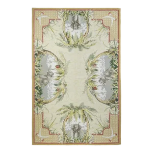 French Aubusson Design Rug 5'11'' X 9'1''