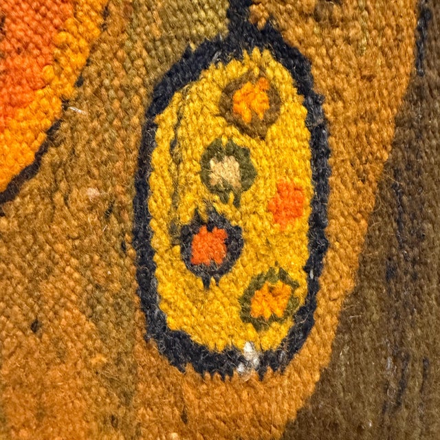 Vintage 1970s Abstract Polish Tapestry Designed by Elżbieta Kaszycka Mid-Century For Sale - Image 9 of 16