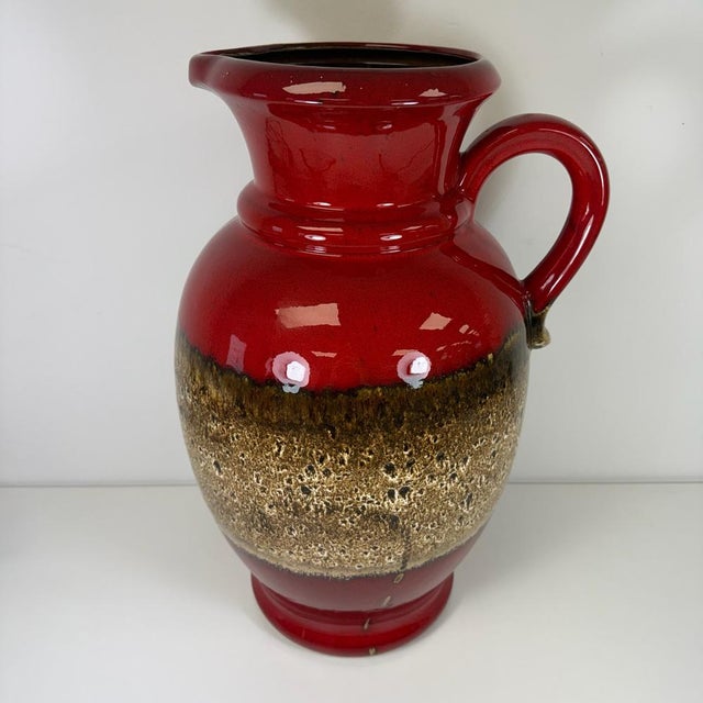 Fat Lava Floor Vase from Scheurich Keramik, 1960s For Sale - Image 15 of 15