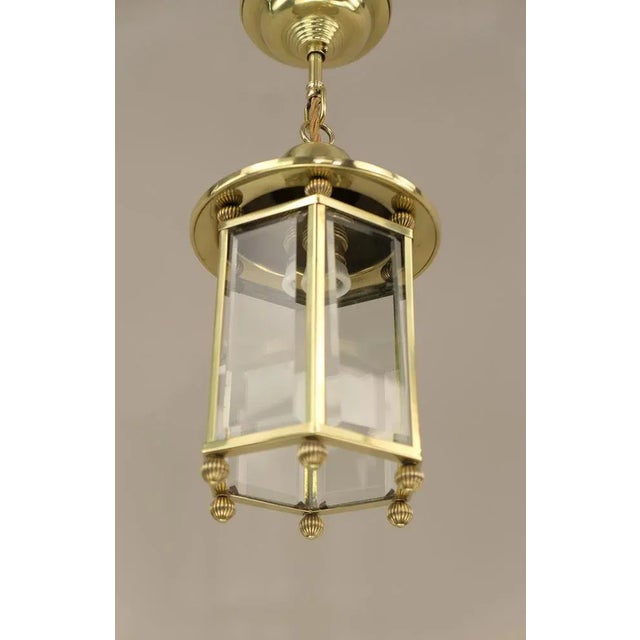 Art Deco Lantern with Cut Lead Crystal, France, 1925 For Sale - Image 4 of 10