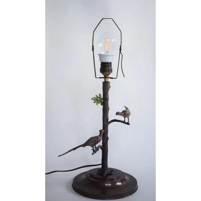 Viennese Bronze Table Lamp For Sale - Image 6 of 9