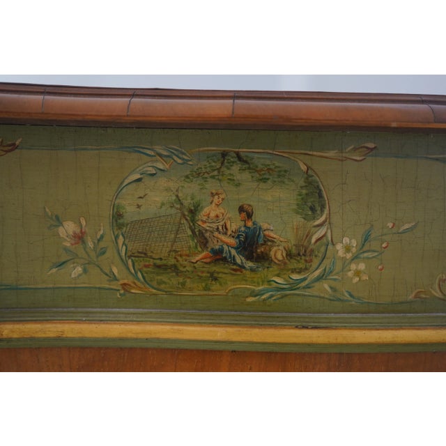 Vintage 19th Century English Paint Decorated Walnut Sideboard For Sale - Image 10 of 12