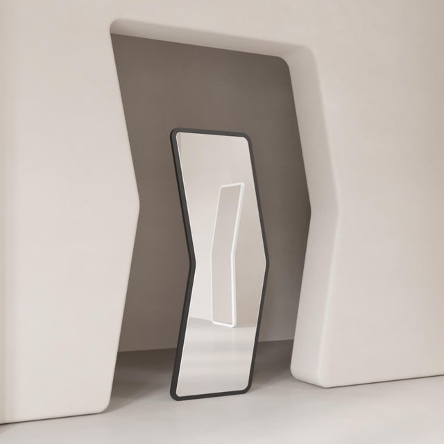 Contemporary Contemporary Asymmetrical Designer Mirror for Bedrooms and Living Rooms – Arrow 6 For Sale - Image 3 of 18