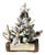 Vintage Wooden and Iron Brick Mold with Christmas Decoration, 1930s For Sale