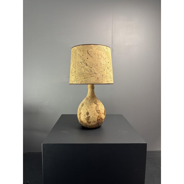 Mid-Century Cork Table Lamp, France, 1960s For Sale - Image 16 of 16