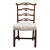 Vintage Antique Solid Mahogany Traditional Duncan Phyfe Style Ladderback Dining Side Chair For Sale