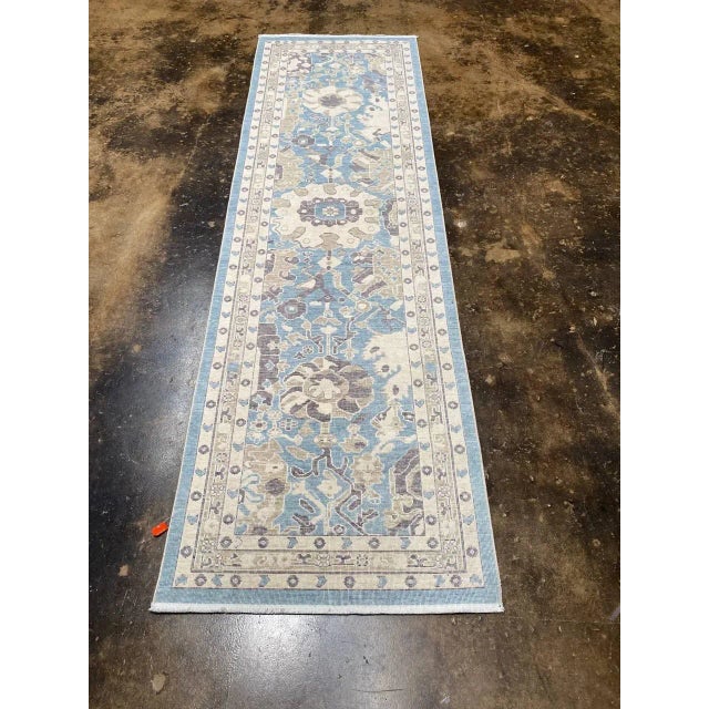 2020s Turkish Oushak Area Rug 2'10" X 9'3" For Sale - Image 5 of 13