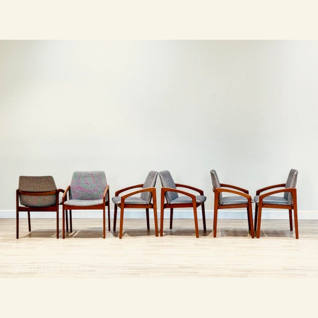 Danish Knife Chairs from K.S, 1960s, Set of 6 For Sale - Image 13 of 13