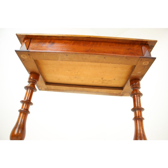 Solid Wood and Veneer Sewing Table, 1895 For Sale - Image 15 of 16