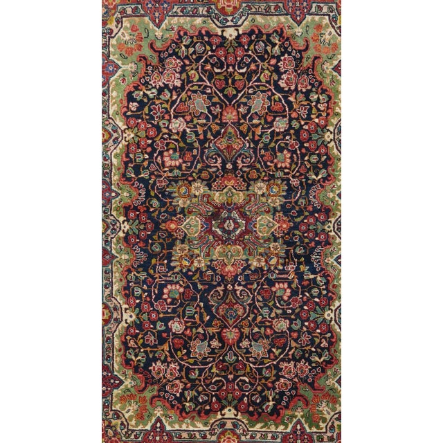 Traditional Vintage Sarouk (One of Pair) Rug 4'4'' X 6'10'' For Sale - Image 3 of 12