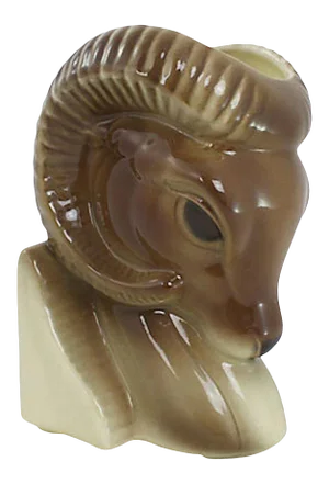 Mid-Century Ram Vase