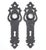 Gray Antique Arts & Crafts Cast Iron Passage Door Knob Set For Sale - Image 8 of 10