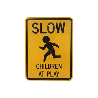 Slow Children at Play Road Sign For Sale