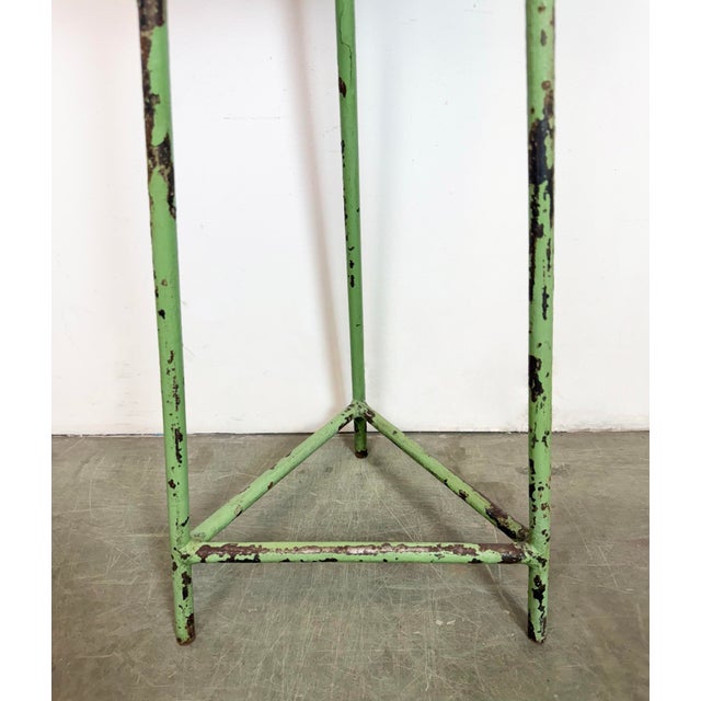 Industrial Green Workshop Stool, 1960s For Sale - Image 10 of 13