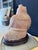 Large Vintage Chinese Carved Rose Quartz Boy Sculpture on Hardwood Stand For Sale - Image 4 of 7