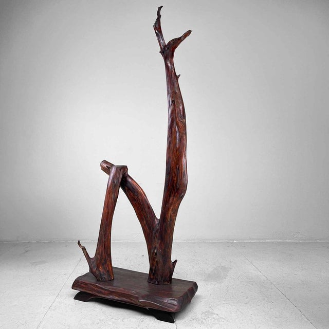 Japanese Wabi Sabi Wooden Decoration, 1940s For Sale - Image 12 of 14