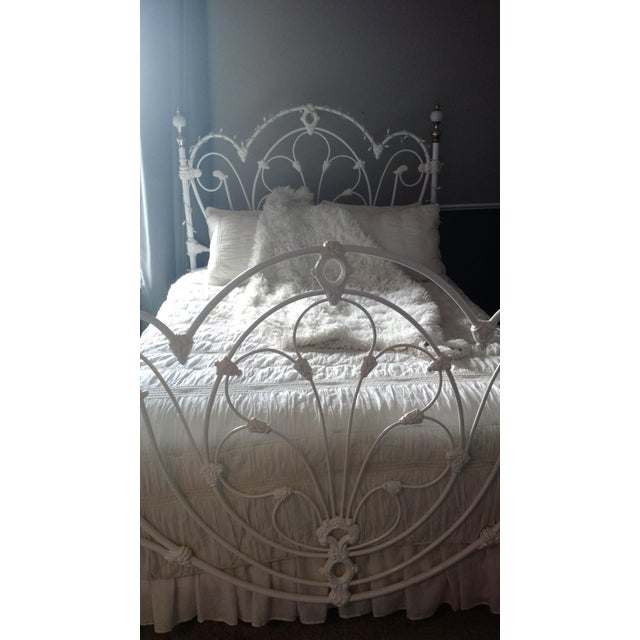 Antique White Wrought Iron Bed Frame Chairish