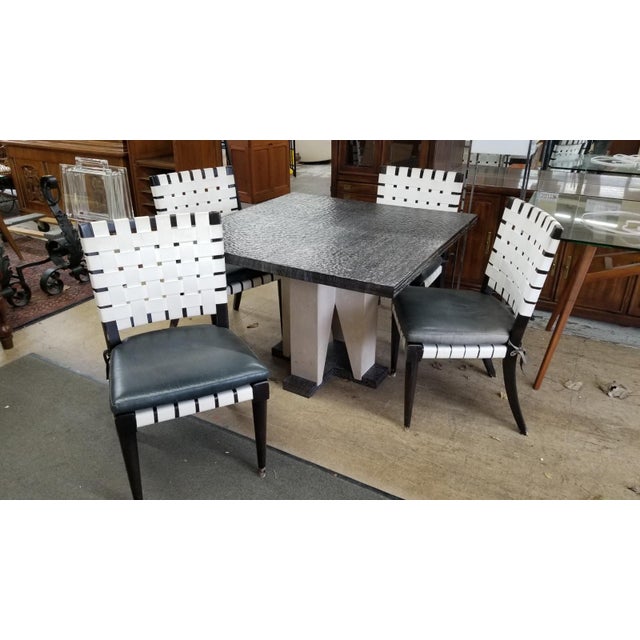 Mid Century Modern Vicente Wolf For Niedermaier Dining Table And 4