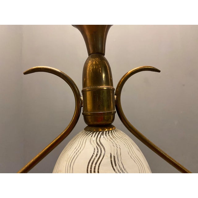 Italian Art Deco Murano Glass Pendant Lamp For Sale - Image 8 of 9