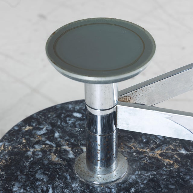 Oval Glass and Marble Coffee Table by Mario Mazzer for Zanette, 1990s For Sale - Image 14 of 16