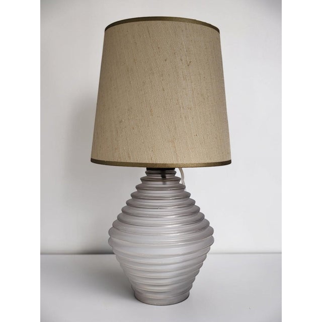 Satin Glass Lamp, France, 1930s For Sale - Image 9 of 9
