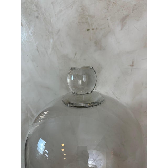 Large Bubbled Glass Bell, 1940s For Sale - Image 10 of 13