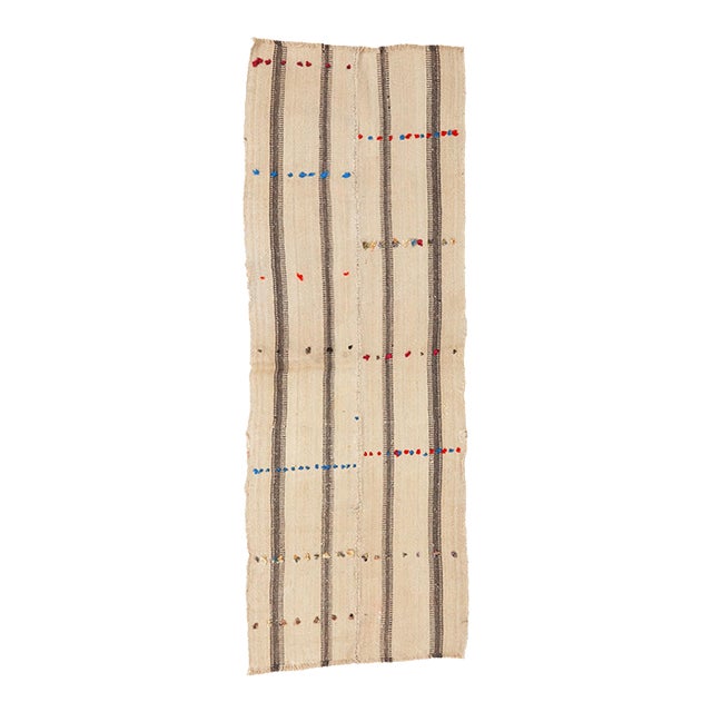 Modern Vintage Turkish Kilim Rug - 2`6″ X 6`11″ For Sale