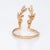 Mid 20th Century Deer Antlers Ring Estate 14k Rose Gold Vintage Fine Animal Horn Spike Jewellery size 7 For Sale - Image 5 of 7
