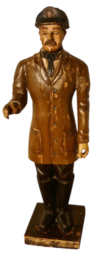 Wooden Fireman Sculpture, 1920s
