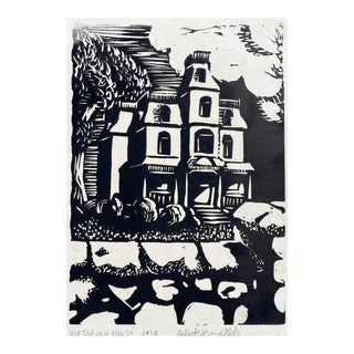 1979 Robert Brunelle Victorian House Serigraph For Sale