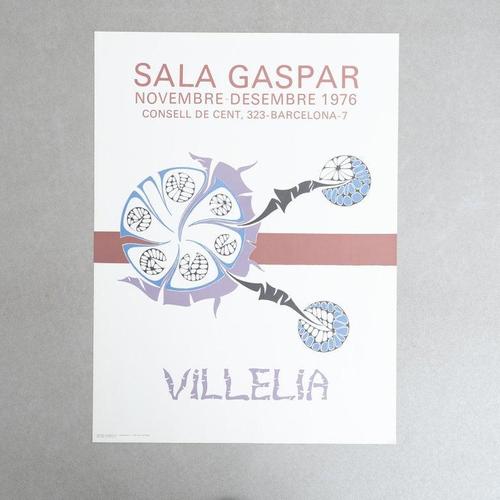 Exhibition Poster from Moisès Villèlia, Sala Gaspar, Barcelona, 1976 For Sale - Image 3 of 10