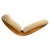 Sculptural Walnut Rocking Chaise Lounge in Soft Butterscotch Shearling C. 1980 For Sale In Washington DC - Image 6 of 12