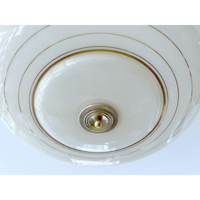 Art Deco Pendant Light in Ivory Glass, 1930s For Sale - Image 17 of 18