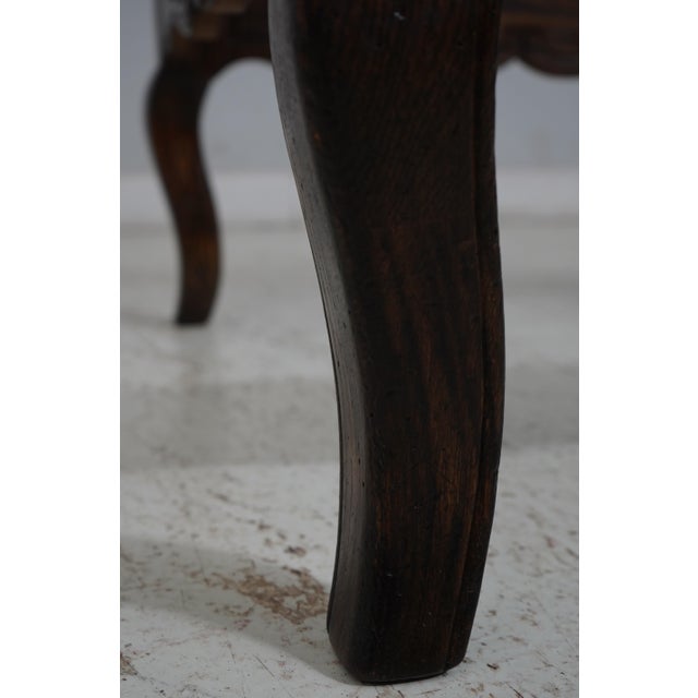 Country French Oak Coffee Table W. Glass Top For Sale In Philadelphia - Image 6 of 12