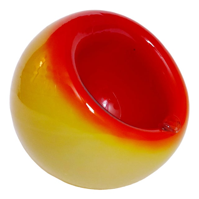 Space Age Art Glass Ashtray by Dragan Drobnjak, Former Yugoslavia, 1970s For Sale