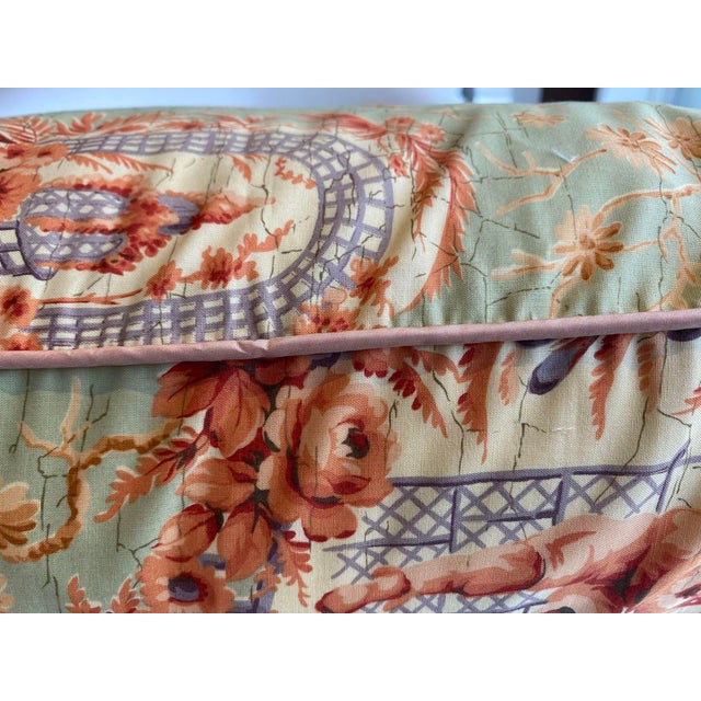 Sage Green Chinoiserie Throw Pillow Cover For Sale - Image 6 of 6