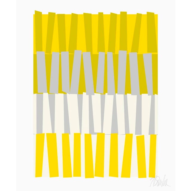 Color Rhythm in Yellow Fine Art Print 16" X 20" by Liz Roache For Sale In Boston - Image 6 of 6