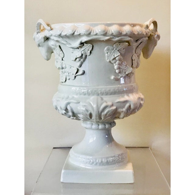 Spanish 1950s Spanish Faience Urn For Sale - Image 3 of 12