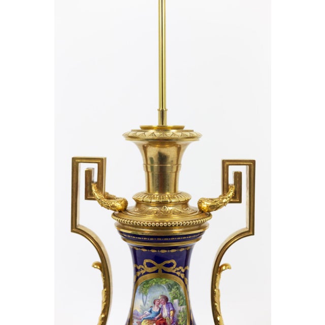 Sevres Porcelain Lamp, Circa 1880 For Sale - Image 3 of 13