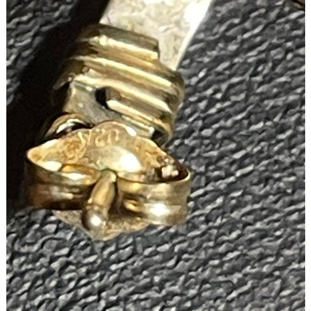 Mid 20th Century Mid 20th Century Native American Navajo Artist R. Wilson, Two Piece Bracelet and Earrings Set,3 Pieces For Sale - Image 5 of 6