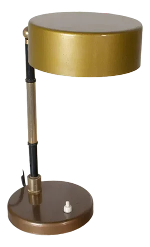Table Lamp in Worked and Chromed Metal and Steal Steal in Brass in the style of Oscar Torlasco, 1960s