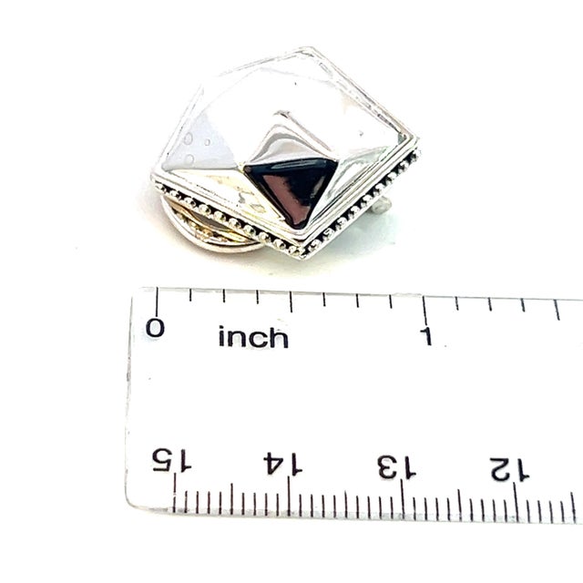 1990s Pair of Lagos Estate Clip on Earrings Sterling Silver For Sale In New York - Image 6 of 6