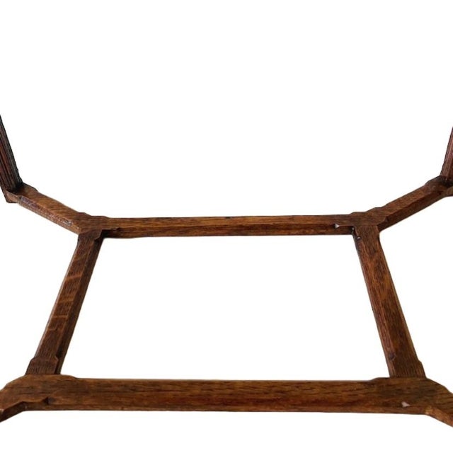 Brown Antique Art Nouveau Curved Wood Side Table, 1890s For Sale - Image 8 of 13