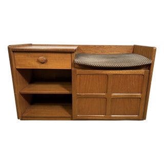Vintage Teak Telephone Seat from Nathan, 1960s For Sale