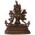 Brown Sculpture Indian Goddess in Patinated Bronze For Sale - Image 8 of 8
