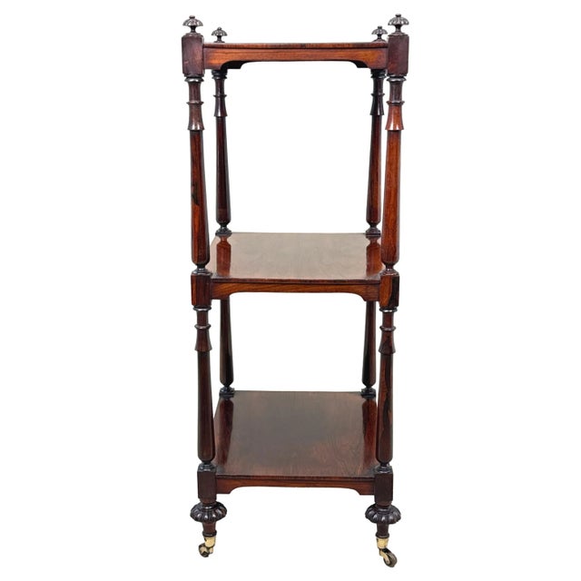 Early 19th Century Small Regency Rosewood Whatnot, 1825 For Sale - Image 5 of 14