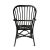 Contemporary Modern Boho Black Bamboo Dining Chair For Sale - Image 3 of 3