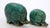 Metal Vintage Elephant Bronze Sculpture Set of 2 in Green Verdigris For Sale - Image 7 of 8